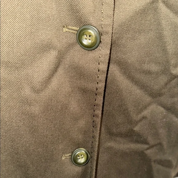 Sag Harbor Women's Olive Wool Blazer - Picture 6 of 7